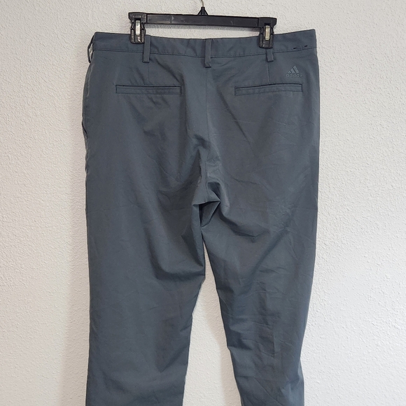 Adidas Puremotion Flat Front Golf Pants Mens Size 35x32 Gray - Picture 2 of 7